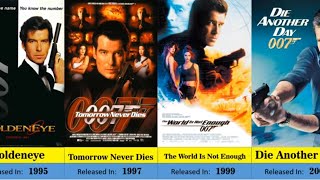 James Bond movies  James Bond  Movie  List [upl. by Leroj]