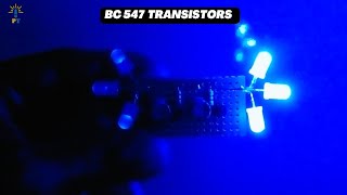 LED Electronic Projects Using BC547 Transistor  product tech [upl. by Rima149]