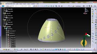 CATIA Automation VBA vs EKL multiple holes along a curve and normal to a surface [upl. by Blanding]