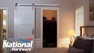 Easy DIY Project  Interior Sliding Door Kit Installation  National Hardware [upl. by Lerud562]