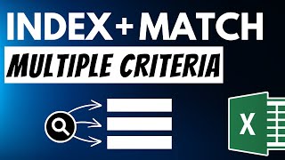 How to Perform INDEX amp MATCH with MULTIPLE Criteria in Excel [upl. by Nifled]