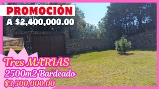 🏡 TRES MARÍAS ‼️ 2500M2 DE REMATE ‼️ TOTALMENTE BARDEADO [upl. by Yehudi]