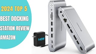 ✅ Top 5 Best Docking Stations to Make Your Workspace ClutterFree  Reviewed 2024 [upl. by Eiknarf9]