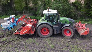 Spading and drilling corn [upl. by Carrol]