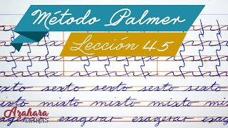 ➡️ Método Palmer de Caligrafía en Español  Lección 44  Las quotxquot [upl. by Philemon]