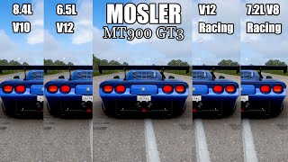 MOSLER MT900 GT3 All Engine Swaps  Top Speed Test  Forza Horizon 5 [upl. by Tsenrae]