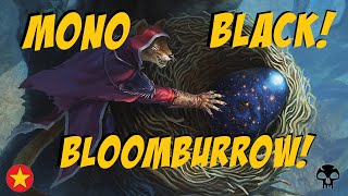 MTG Arena Bloomburrow Mono Black Standard Ranked BO1 [upl. by Nitsuga234]