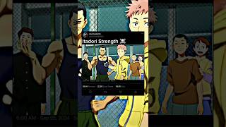 Itadori Strength  Jujutsu Kaisen  anime shorts [upl. by Claudell]