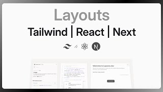 Layoutsdev Build Tailwind UI Fast [upl. by Stoneman]