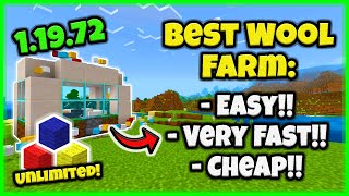 BEST WOOL FARM EVER 500 WOOLHOUR In Minecraft Bedrock 120 And Java [upl. by Roinuj444]