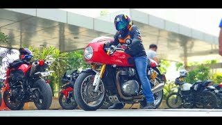 Triumph Thruxton R Motovlog Review Divine DinosVlogs [upl. by Ingvar24]