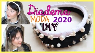 Cómo hacer DIADEMAS con PERLAS y VOLUMEN  MODA 2020 DIY [upl. by Eoj]