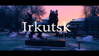 Зимний Иркутск  Winter in Irkutsk 4K [upl. by Joette]