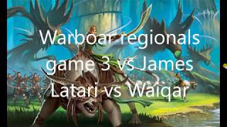 Runewars battle report 4 Latari vs Waiqar [upl. by Darb]