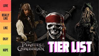 Pirates of the Caribbean Tier List All 5 Movies Ranked [upl. by Mattie]