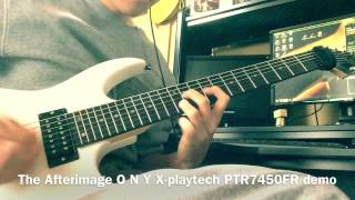 The Afterimage ONYX  playtech PTR7450FR testguitar cover [upl. by Nnaylime]