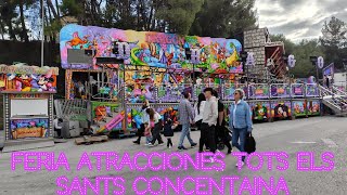 Feria de atracciones de tots els sants concentaina 2024 [upl. by Adebayo]