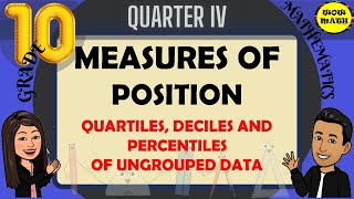 QUARTILES DECILES AND PERCENTILES OF UNGROUPED DATA  GRADE 10 MATHEMATICS Q4 [upl. by Adliwa]