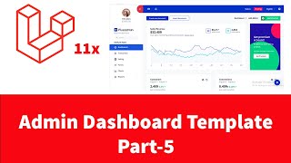 Laravel 11 Set up Admin Dashboard Template in Laravel 11 using PluginAdmin template  Part 5 [upl. by Nynahs789]