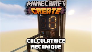 Minecraft Create FR  Calculatrice mécanique [upl. by Busey]