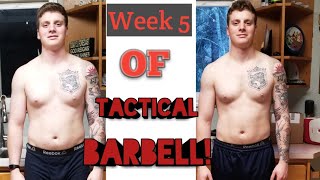 Tactical barbell training Week 5  Snow day [upl. by Richel316]