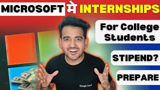 Microsoft Summer Internship for College Students  UG amp PG  Paid Internship at Microsoft 2024 [upl. by Adnirim]