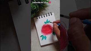 Flower painting । Drawing ideas । rose painting । art diy craft flowers painting rose shorts [upl. by Witt]