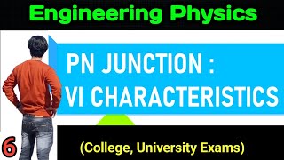 PN Junction VI Characteristics engineering physics rgpv unit3 Introduction to solids  physics [upl. by Aerdnak554]