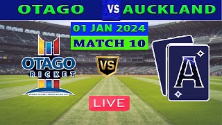 Live Otago vs Auckland  OTA vs AUC  10th Match of Super Smash 202324 [upl. by Nirda808]