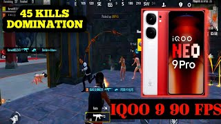 45 KILL DOMINATION  IQOO NEO 9 PRO 5G BGMI TEST 2024  BGMI GAMEPLAY  IQOO 12 PRO  IQOO 13 [upl. by Ellehcan960]