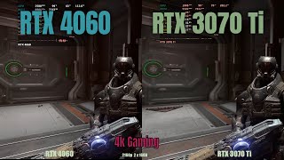 RTX 4060 vs RTX 3070Ti  4k gaming [upl. by Mozza]