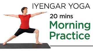 Iyengar Yoga for Beginners  Morning Practice [upl. by Mumford]