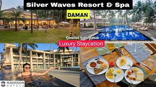 Silver Waves Resort amp Spa by Radisson  Daman daman damanvlog resort AABK [upl. by Nishom]