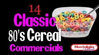 14 Classic 80s Cereal Commercials Nostalgia Overload [upl. by Ynnob43]