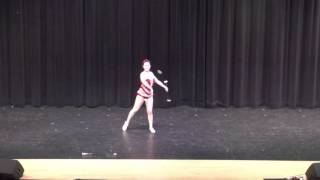 NHS Talent Show 2016 Alyssa Lewis  Baton Twirling [upl. by Arihsaj]