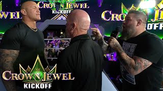 Kevin Owens promises to put down Randy Orton for good 2024 Crown Jewel Kickoff highlights [upl. by Deirdra202]