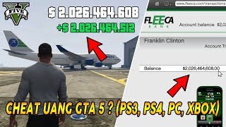 CHEAT UANG GTA 5  WOW LANGSUNG DAPAT UANG 2 MILYAR WORK PS3 PS4 PC XBOX360ONE  STOCK MARKET [upl. by Htiekram]