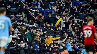 MANCHESTER CITY FANS POZNAN DANCE MANCHESTER DERBY  MAN CITY VS MAN UNITED [upl. by Yrrak]