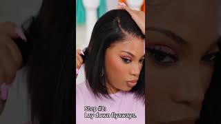 How to change a middle part to side part😎MUST WATCH wig tutorial for beginners [upl. by Neuberger]