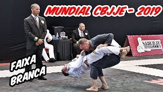 Jiu Jitsu  Luta  Faixa Branca  Mundial CBJJE  2019 [upl. by Philbert]