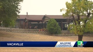 Family of firefighters protects their Vacaville home from wildfire [upl. by Ramos561]