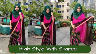 Hijab Style With Sharee 💚 Hijab Style By Nipa 💚 Beauty Reflect By Nipa [upl. by Wyler695]