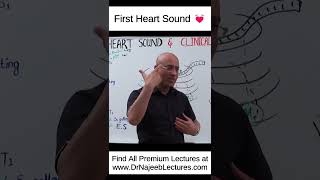 First Heart Sound shortvideo shorts drnajeeb drnajeeblectures [upl. by Odie542]