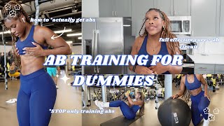 ABS vs CORE TRAINING for DUMMIES  how to actually get abs what you’re doing wrong [upl. by Yelmene]