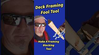 DECK FRAMING FOOLS BLOCKING TOOL shorts [upl. by Enicnarf209]