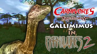 Carnivores HDReborn Gallimimus in Carnivores 2Test Footage [upl. by Eicram]