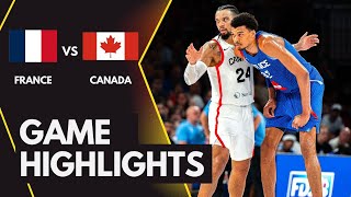 FRANCE VS CANADA  Basketball Friendly Game  Full Highlights  July 192024 [upl. by Grae]