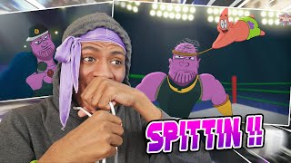 Thanos Spittin   Thanos Vs Patrick  Cartoon Beatbox Battles Reaction from Verbalase [upl. by Sej]