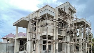 Ongoing construction by Ecosky builders at Changanyikeni Dar es salaam [upl. by Fem]