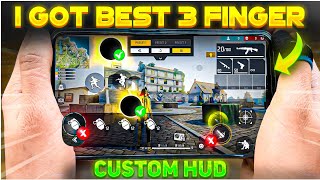 I Got Best 3 Finger Pro Custom HUD  3 Finger Controls Free Fire  2024 [upl. by Notxam]